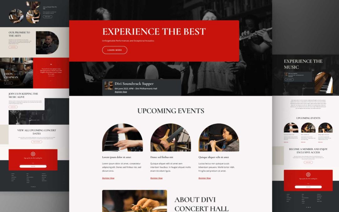 Get a Free Concert Hall Layout Pack for Divi