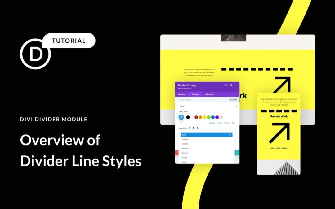 An Overview of Line Styles in Divi’s Divider Module & How to Style Them