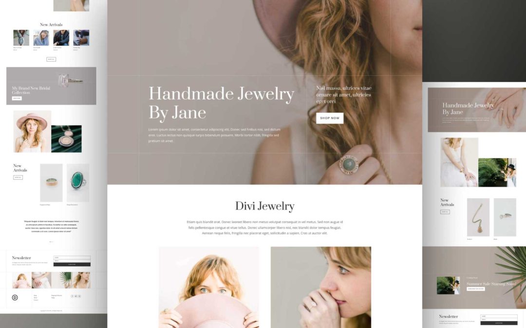 Get a Free Jewelry Artist Layout Pack for Divi