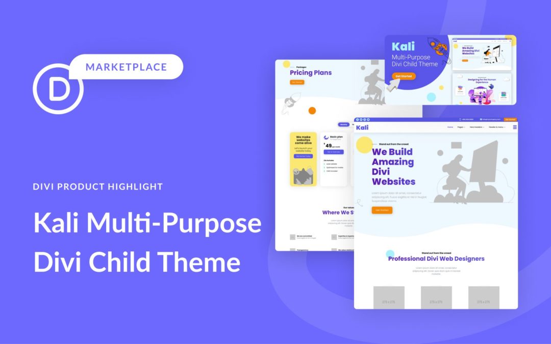 Divi Product Highlight: Kali Multi-Purpose Divi Child Theme