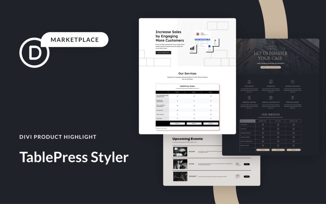 Divi Product Highlight: TablePress Styler