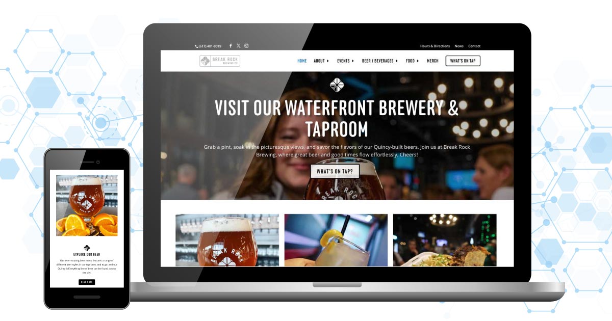 Break Rock Brewing site launch