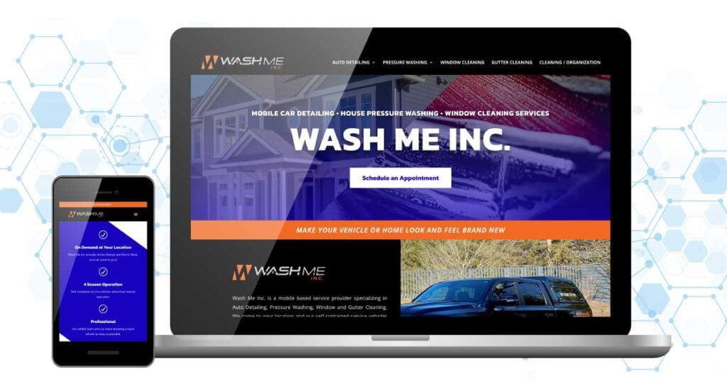 wash me inc. site launch