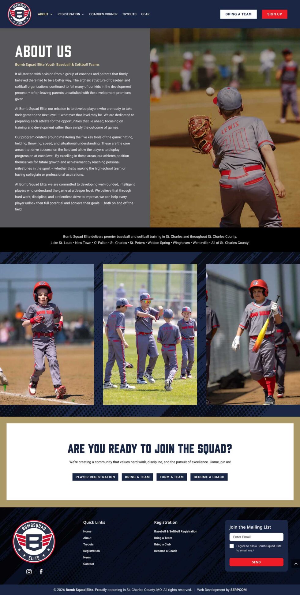 bomb squad elite website screenshot