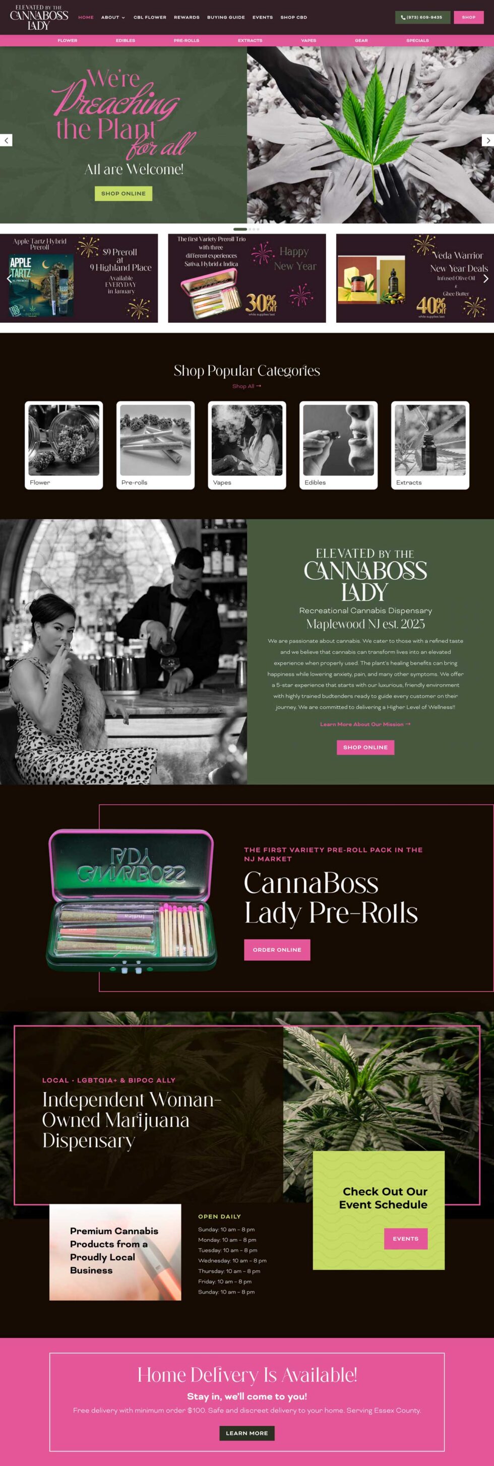 cannaboss home page screenshot