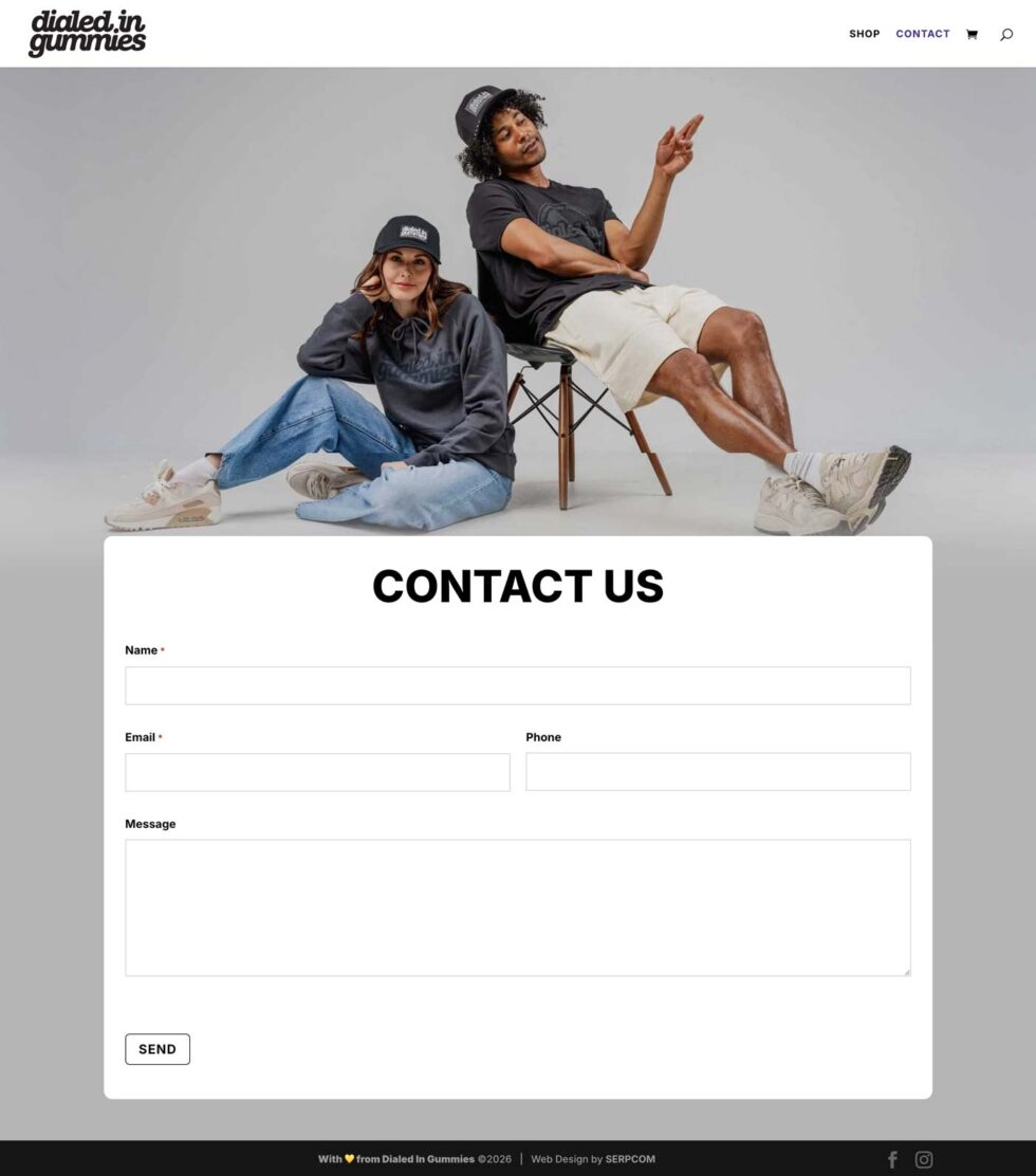 dialed in threads website screenshot