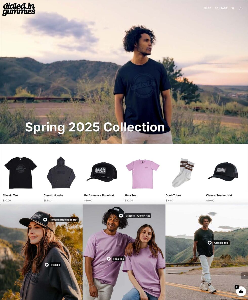 dialed in threads website screenshot