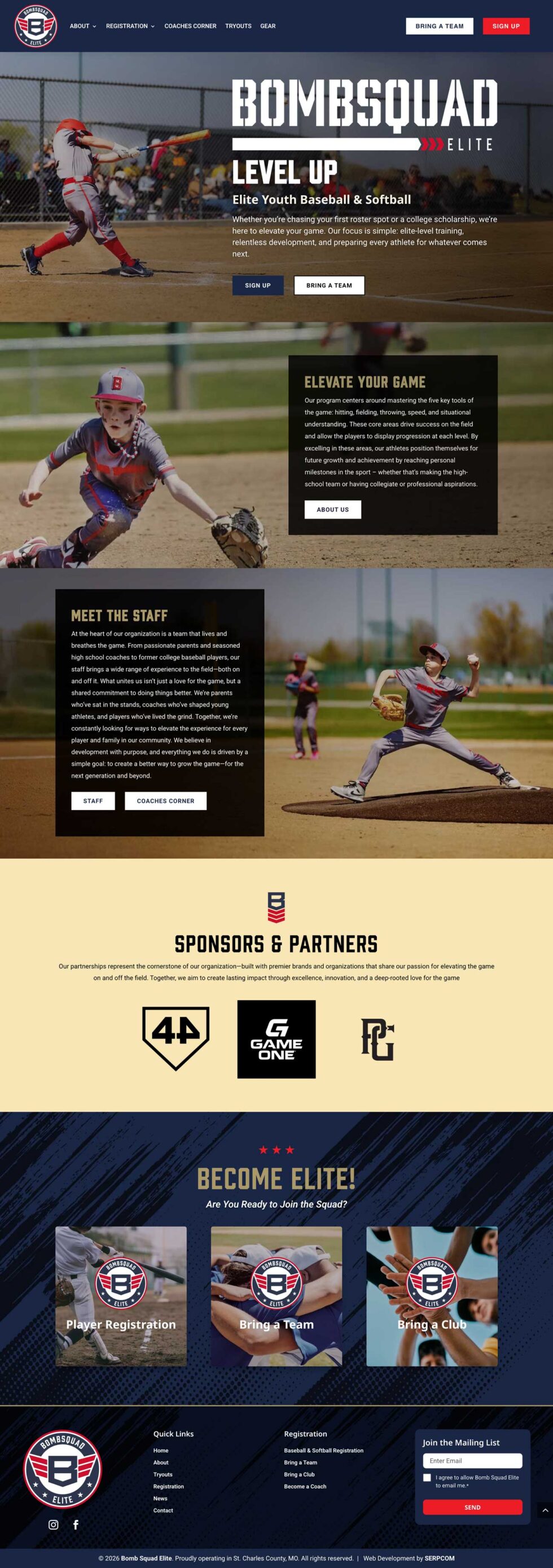 bomb squad elite website screenshot