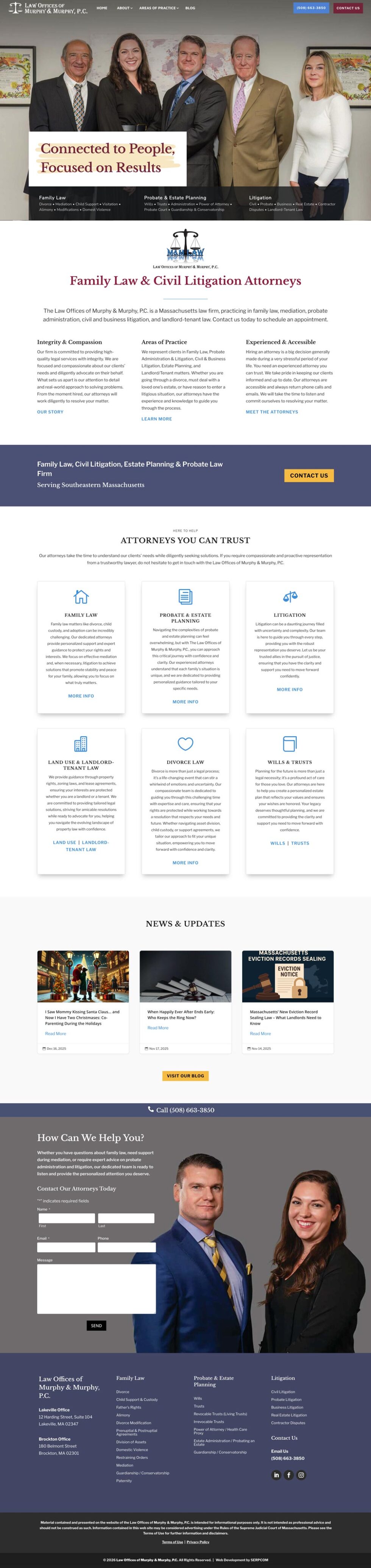 murphy & murphy website screenshot