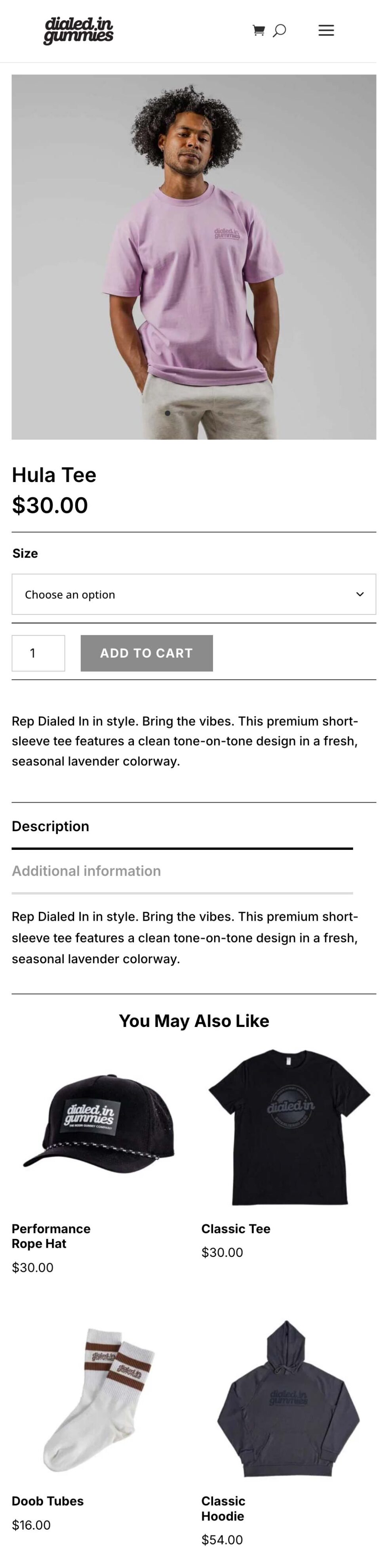 dialed in threads website screenshot