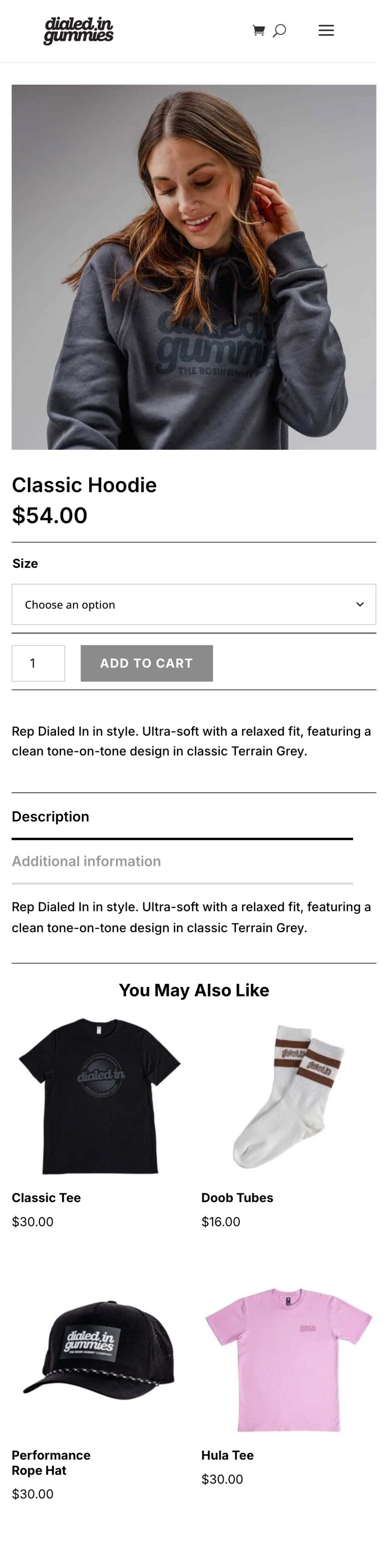dialed in threads website screenshot