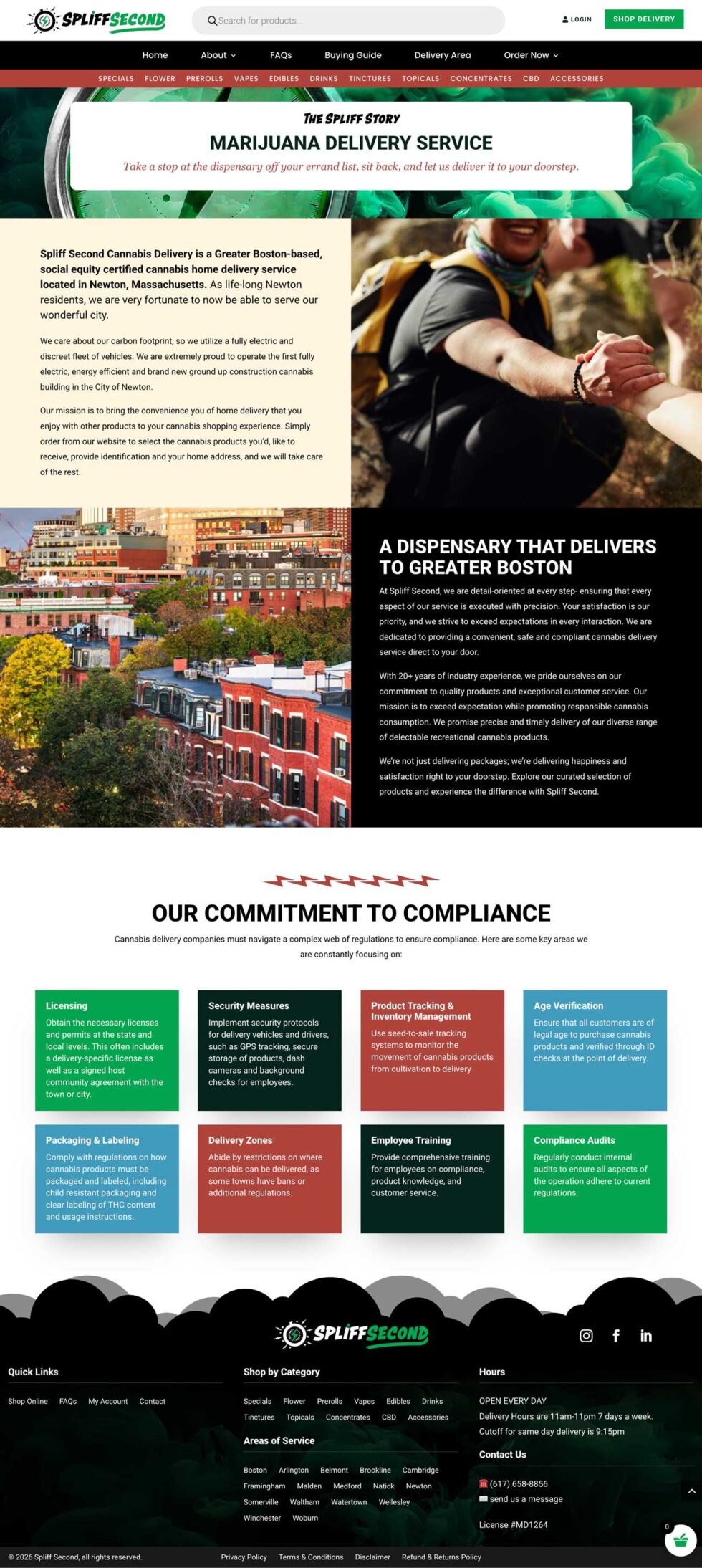 spliff second website screenshot