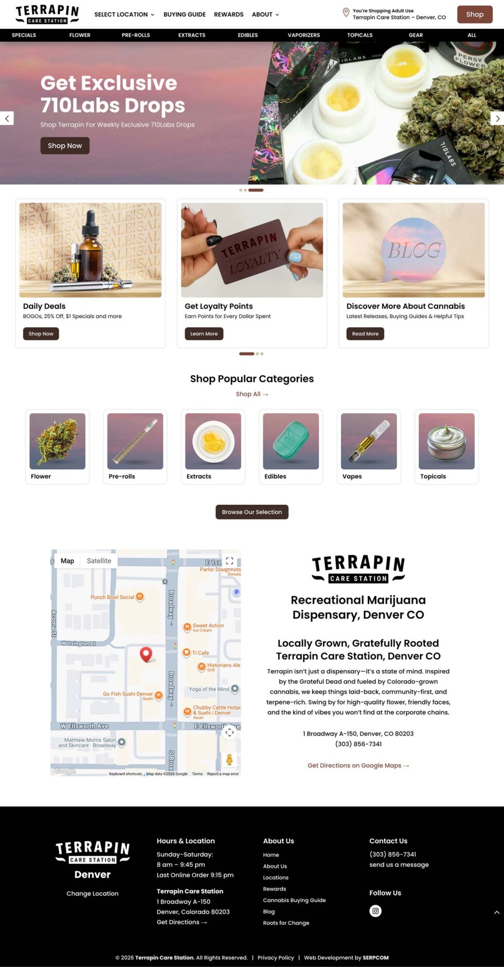 Terrapin Care Station website screenshot