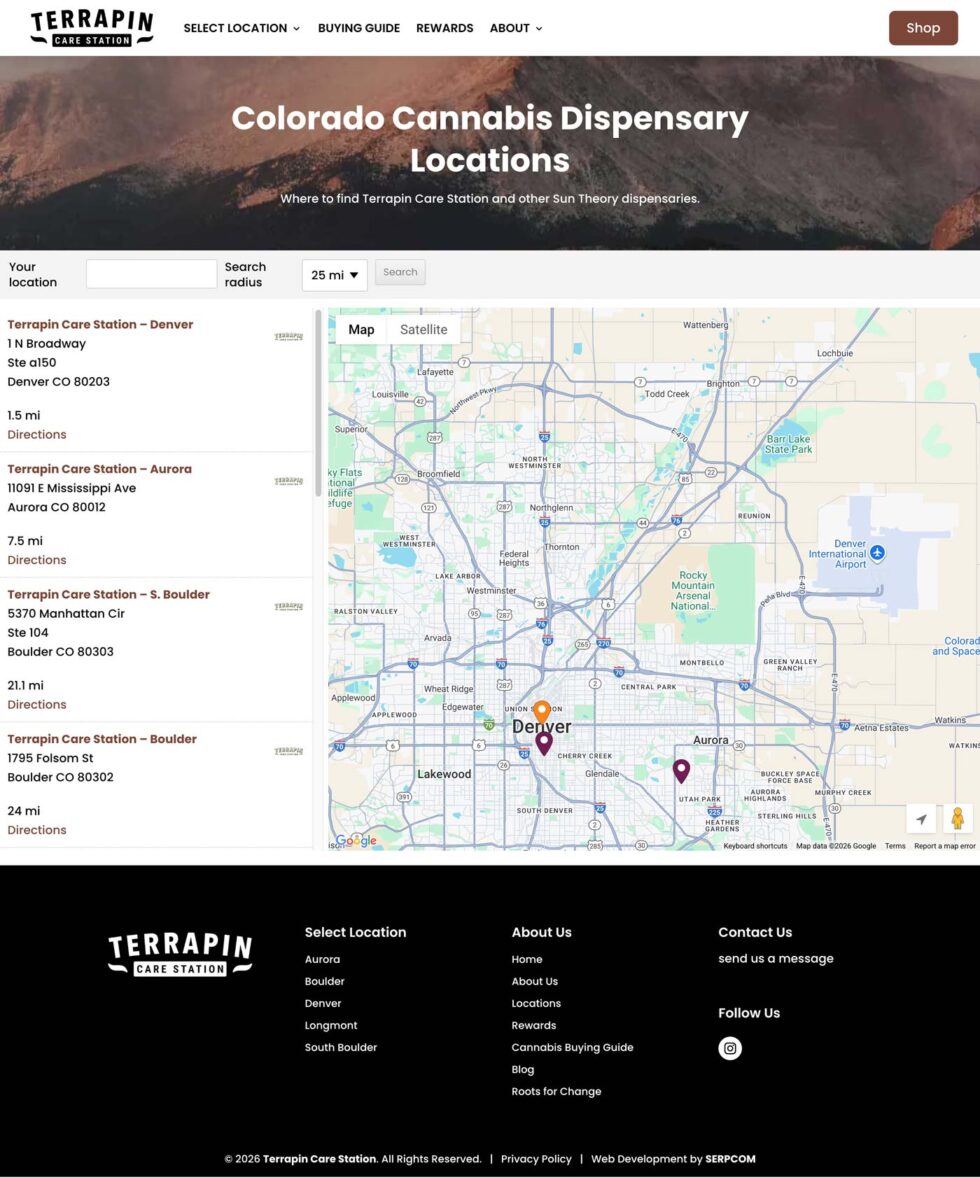 Terrapin Care Station website screenshot