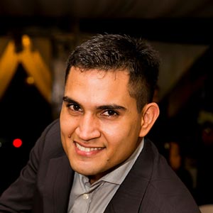 man smiling at the camera