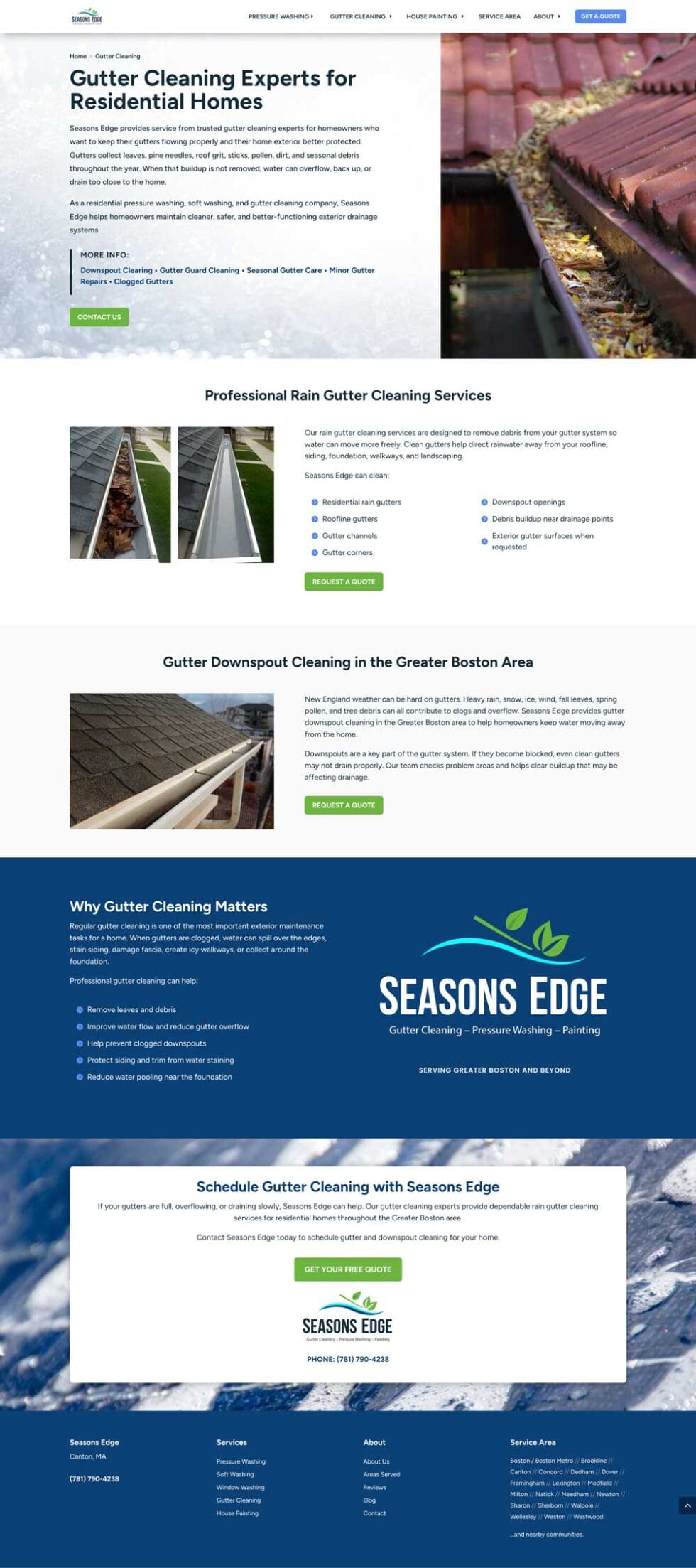 seasons edge website page screenshot